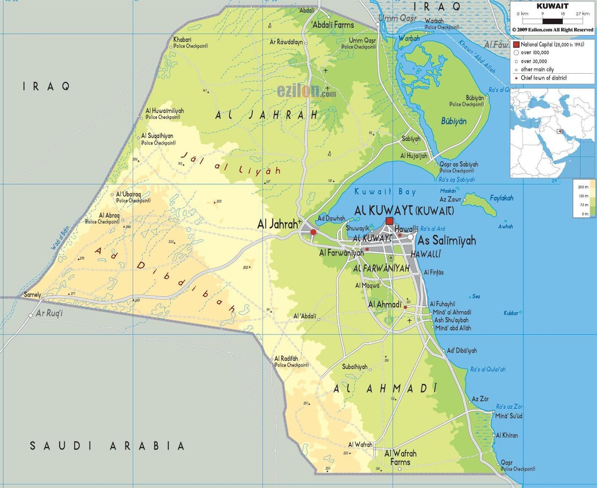 map of kuwait municipality 