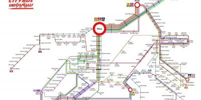 Kuwait city bus 999 route map