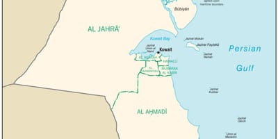 Map of egaila kuwait