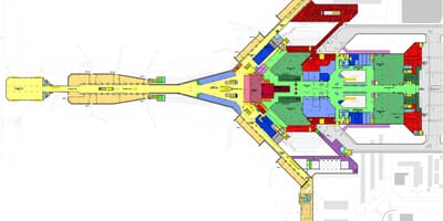 Kuwait international airport map