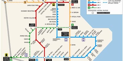 Map of kuwait metro